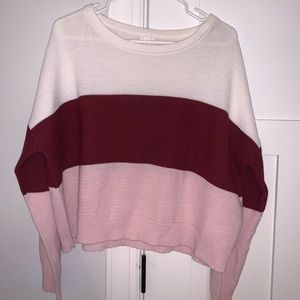 garage faded long sleeved sweater
